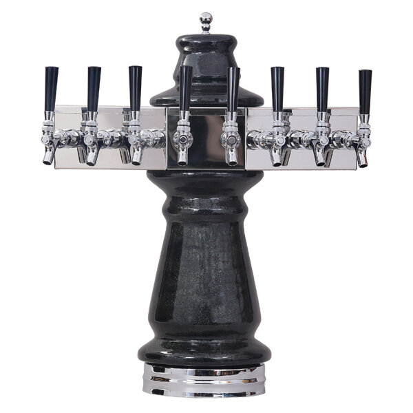 Best Vienna Ceramic 8 Faucet Draft Beer Tower - Air Cooled